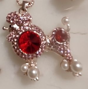 red poodle necklace